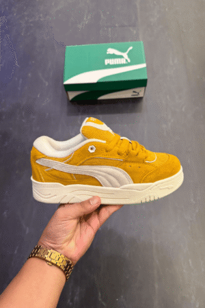 Shop Puma Suede 180 Yellow Sneakers - 7A First Copy