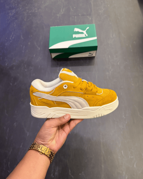 Shop Puma Suede 180 Yellow Sneakers - 7A First Copy