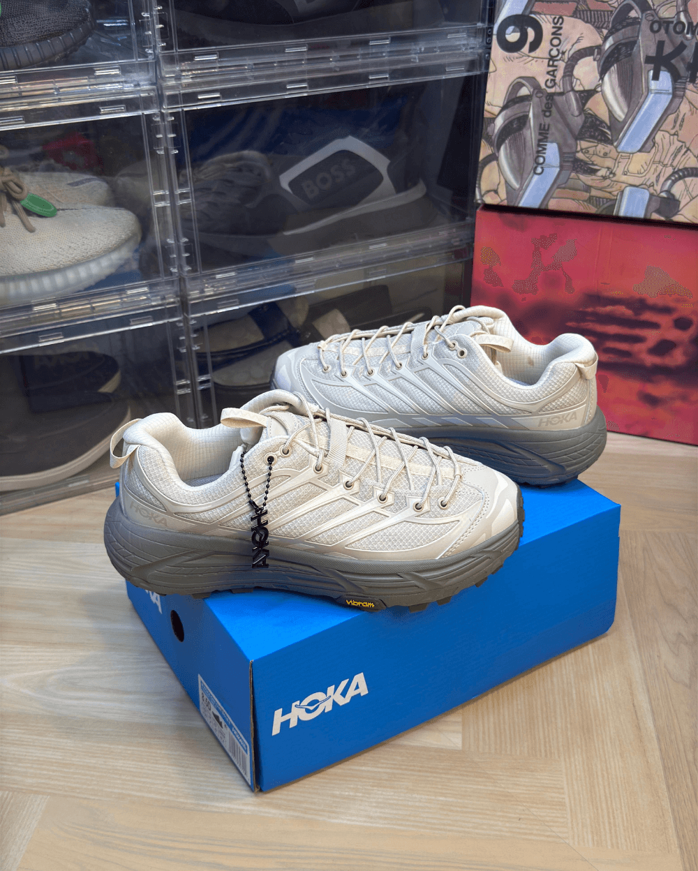 Hoka Mafate Three2 Oat Milk 1 Shop Hoka Mafate Three2 Oat Milk Shoes - 7A First Copy Shoes