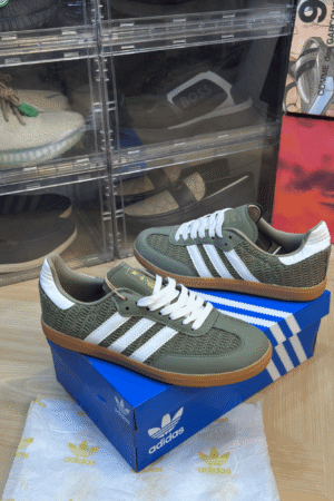 Adidas Samba Knit Orbit Green for Men & Women - First Copy