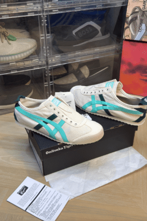 Shop Men's Onitsuka Tiger Slip On Sea Green | 7A First Copy