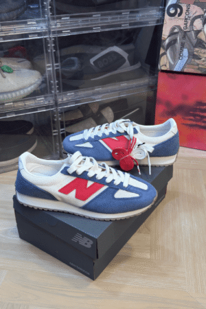 Shop New Balance 471 Linen True Red Navy - 7A First Copy