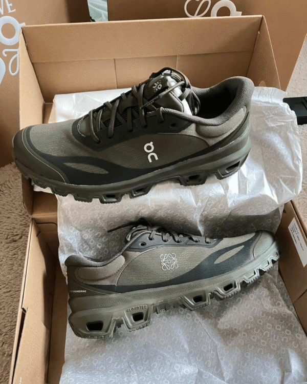 Shop ON Cloud Venture Loewe Khaki Olive - 7A First Copy Shoes