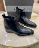 Blak Berry Italian Shape Chelsea Boots One Side Zip - First Copy