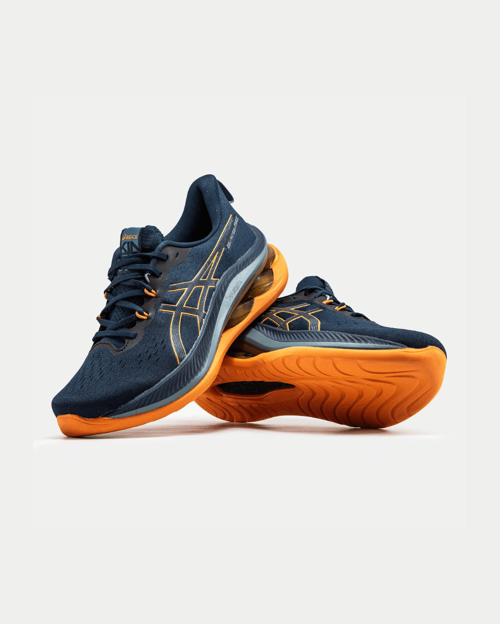 Men Asics Gel Kinsei Max French Blue Bright Orange Shoes 1 Men Asics Gel Kinsei Max French Blue Bright Orange Shoes - First Copy