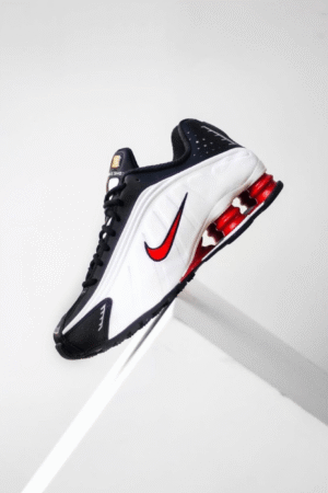 Shox R4 Black Silver Nike Shoes - First Copy