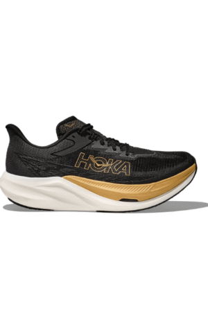 Rocket X 3 Hoka Running Black Gold Shoes Online - First Copy